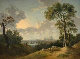 Krajobraz z wodospadem, 1783